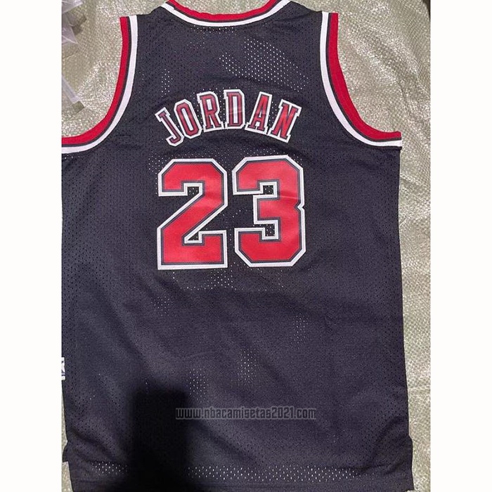 Camiseta Nino Chicago Bulls Michael Jordan #23 Mitchell & Ness 1997-98 Negro
